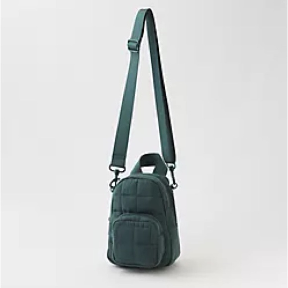 Aerie Quilted Mini Crossbody
Backpack in Royal Palm